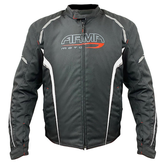 ARMR Moto Eyoshi 2 Textile Jacket - Black / White
