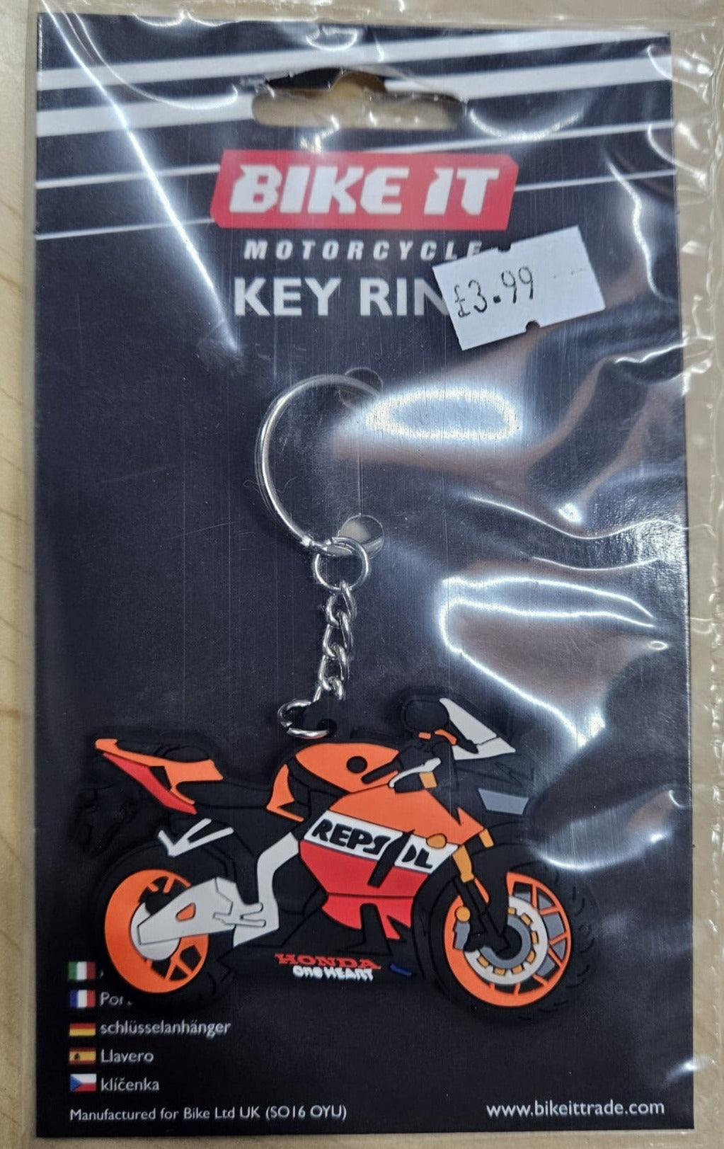 Bike IT Motorcycle Key Ring