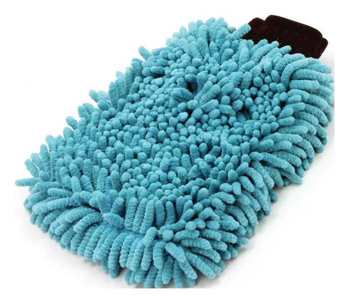 BikeTek 2-IN-1 Long-Pile Chenille & Sponge Wash Mit