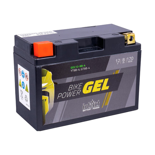 IntAct Gel Bike-Power Moto Motorcycle Motorbike Battery YT9B-4 / GT9B-4