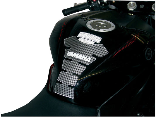 Bike It Carbon Effect Logo Spine Tank Pad - Yamaha